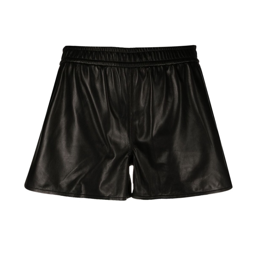 Rag & Bone black leather shorts - Picture 3 of 5